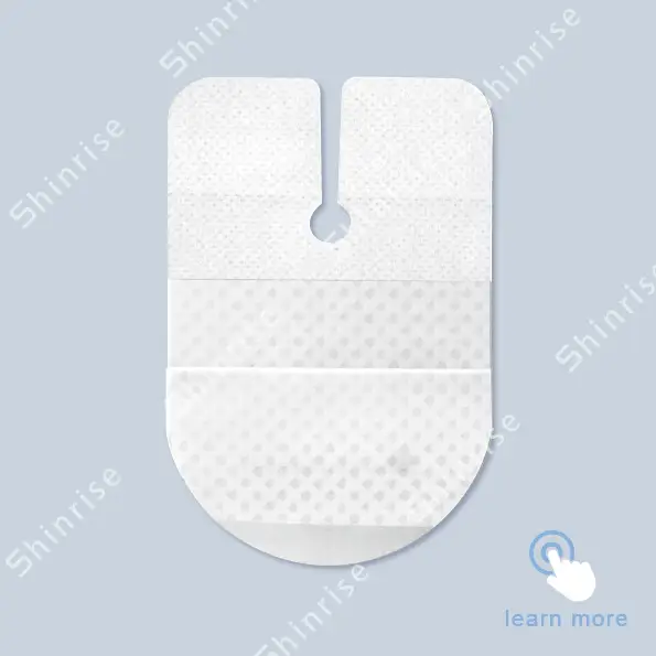 Transparent Moisture Responsive Film Catheter Dressing 7cmx10.5cm