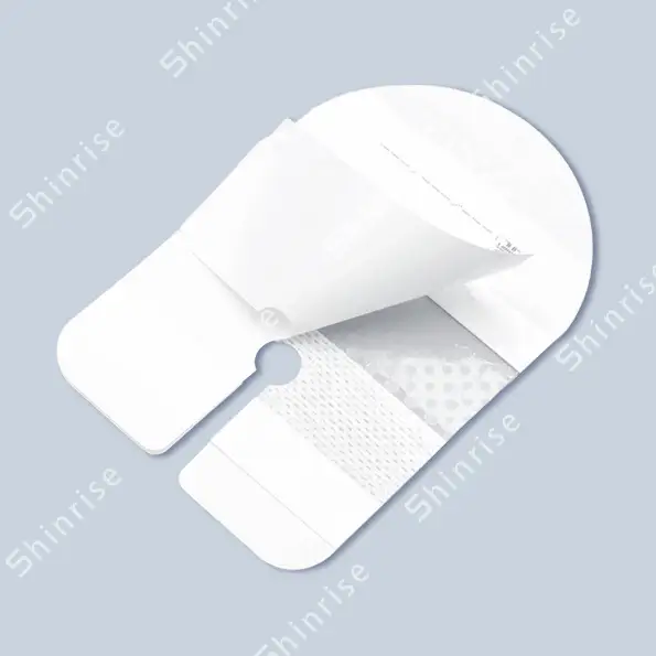 Transparent Moisture Responsive Film Catheter Dressing 7cmx10.5cm