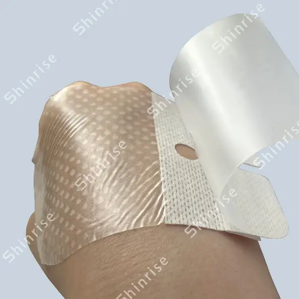 Transparent Moisture Responsive Film Catheter Dressing 7cmx10.5cm