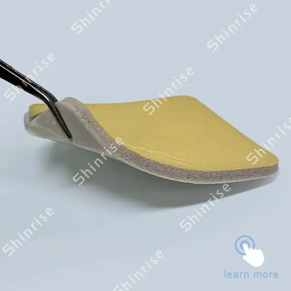 Silver Silicone Foam Dressing Without Border